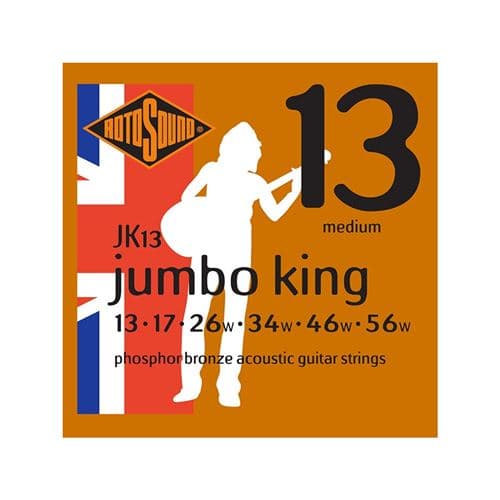 Rotosound JK13 Jumbo king phosphore bronze guitare acoustique 13-56