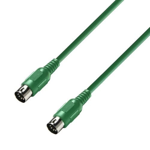 Adam Hall K3MIDI0075GRN Câble MIDI vert