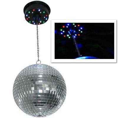 Skytec Discoball Support boule à facettes moteur 18 LEDs