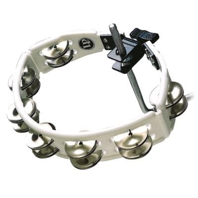 Lp Latin Percussion Percussions Lp162 Tambourins Cyclop Sur Support Blanc Tambourin Tamborim