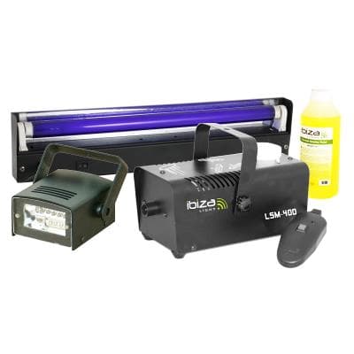Ibiza Packs soirées Mini Light SET 400W FOG-AND-FIRE