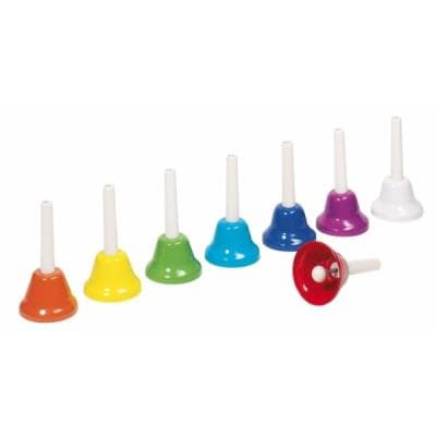 Pure cloches à: main coloré:es