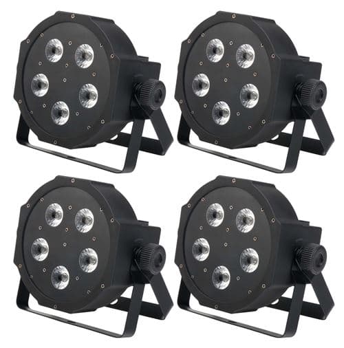 Showlite FLP 5x8W Affichage Flatline LED projecteurs RGBW