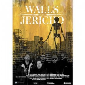 Affiche, Walls of Jericho + Support