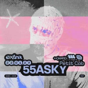 Affiche, 55asky + 1ère partie @ Petit Cab