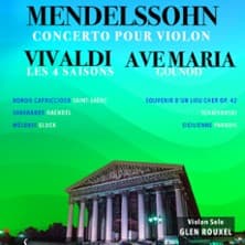 Affiche, Les 4 Saisons de Vivaldi Extraits, Ave Maria - Concerto de Mendelssohn - Eglise de la Madeleine